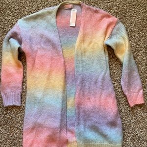 NWT C+D+M Ombré Long Cardigan